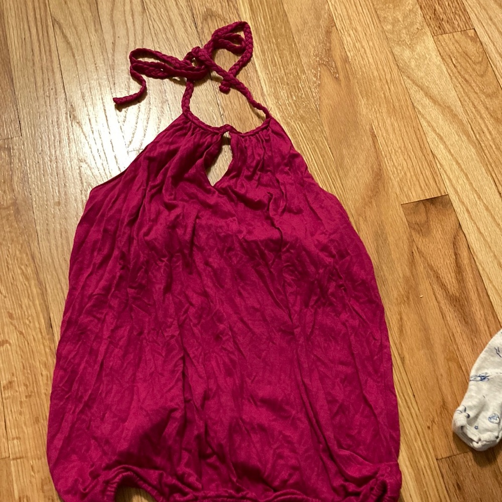 Old Navy XS pink halter top